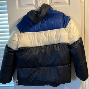 Izod Jackets \u0026 Coats | Izod Mend Cuffed Colorblock PUFFER. Size Large | Color: Blue/White | Size: L | Jk8206's Closet